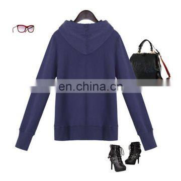 Cheap Women's Fleece Hoodie Kangaroo Pocket Long Sleeves Fleece Jacket Sweatershirt Terry Hoodie With Rubber Print photo-3