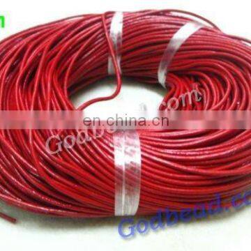 6jewelry cords 1mm/2mm/ 3mm/4mm/5mm/ smooth round jewelry cords geunine leather cords