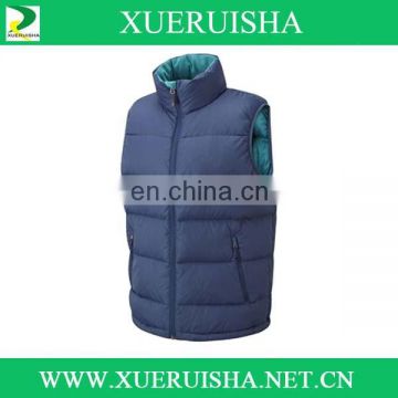 OEM brand mens down vest with waterproof cover