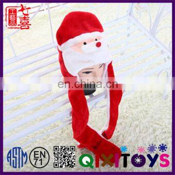 Chinese factory hot selling new design lovely decorated custom santa claus hat for children