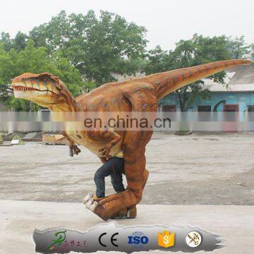 Lifelike Adult Walking Velociraptor Costume For Corporate Events photo-4