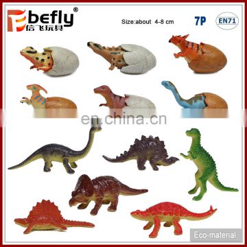 Cute plastic mini dinosaur toy with dinosaur egg