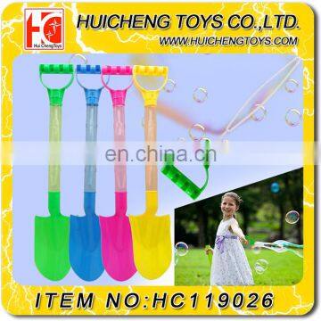 Magic multifunction soap bubble wand toys colorful 46cm sand shovel beach set EN71