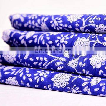 Indian 2017 Hand Block Cotton Fabric Crafting Dressmaking Sewing Fabric By Meter Sanganeri Print Fabric