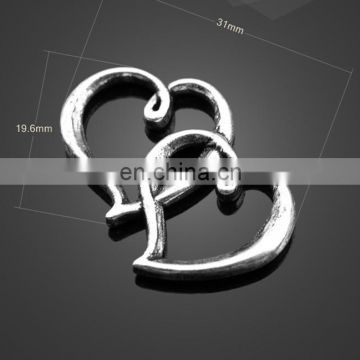 wholesale heart shape pendant alloy pendant inner wear accessories