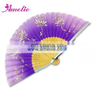 AF1435 Single side purple Japanese hand fan