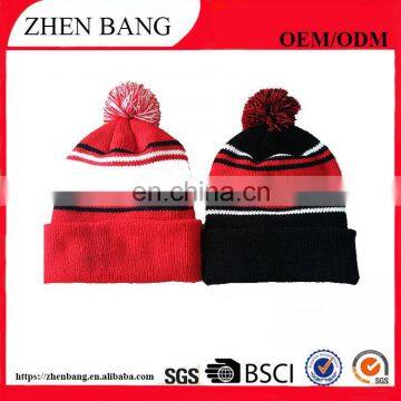 Factory custom fashion colorful knitted winter hat