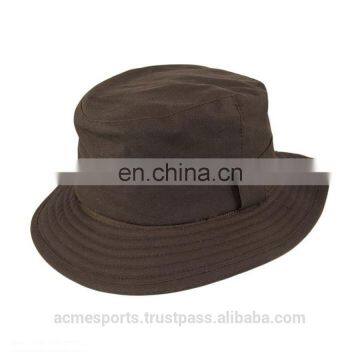 high quality bucket hats - branded bucket hats - Cotton Twill Bucket Hat With printed logo