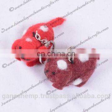 felt cute doggy key ring FKR-404