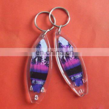 Customized Logo Printed Promotional Square Acrylic Keychain ,Photo Frame Keyring /Plastic Keychain