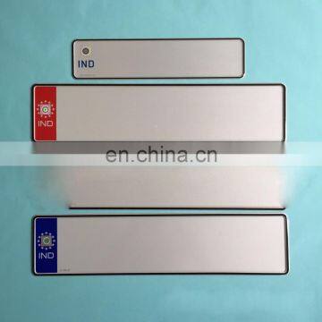 difference size sublimation aluminum license plate blank