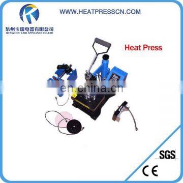 Flatbed 5 in 1 heat press machine transfer with Ce certificate