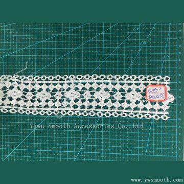White Embroidery Lace Garment Accessories Water Soluble Cotton Fabric Textile photo-2