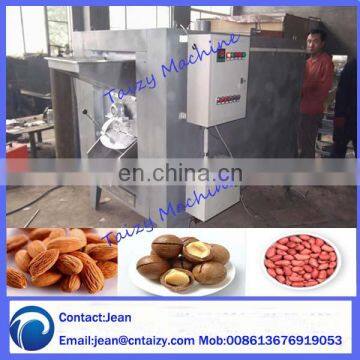 Industrial Electric Peanut Roaster Gas Heating Nut Groundnut Roasting Machine 200kg/h photo-2