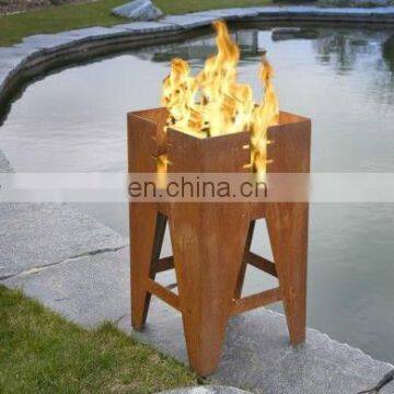 Corten Steel Rusty Outdoor Custom Metal Lanterns with Cheap Price