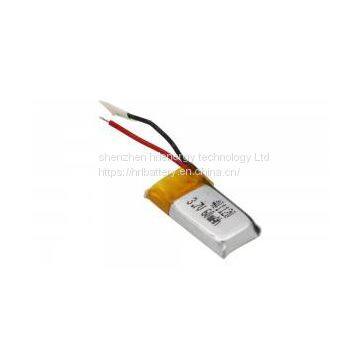 Smallest 3.7 V Bluetooth Headset Lithium Polymer Battery 401120 3.7V Lipo Battery