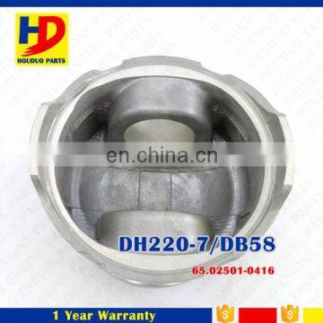 DH220-7 DH220-5 Piston Engine Parts DB58 Piston 102mm Price 65.02501-0416
