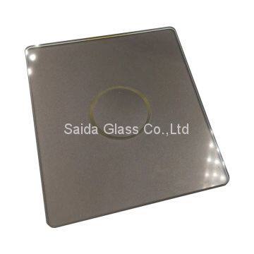 Customised Float Glass Concave Push Button Toughened Glass for Smart Switch photo-2
