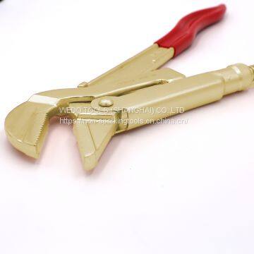 WEDO Non Sparking Aluminium Bronze DIN5234 Water Pump Pliers, Swedish Type 45° photo-5