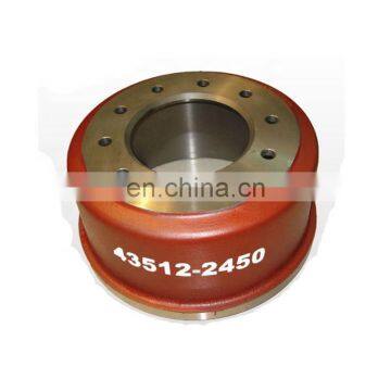 High Quality Semi Truck Brake Drums 43512-2450 for Hino Truck