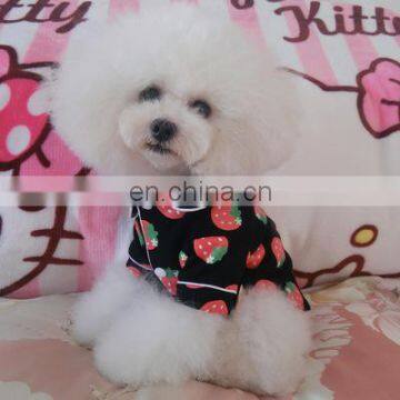 Pet Dog Cat Pajamas Soft Pet Apparel Dog Cloth Strawberry Chicken Pattern Homewear Sleepwear Occident photo-5