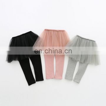 2020 Spring  wholesale 2-6T Girls Fashion Children Clothes Mesh Skirt Hot sell Trousers Pants