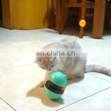 HQPET-CT003 HongQiang Tumbler Cat Turntable Toy Cat Food Toy Interactive Cat Food Dispenser Christmas Toy for Pets