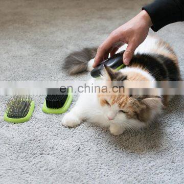 Wholesale Customized 3 in 1 Removable Pet Grooming Kit Dog Brush ABS Pet Massage Comb photo-6