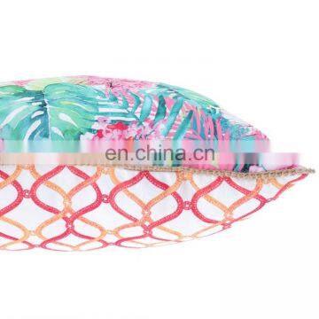 Hot Style Square Double Sides Flower Printed Outdoor Pillows Decorative Throw Pillows photo-5