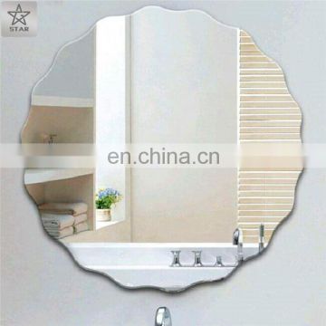 4mm Bathroom Silver Mirror With Glass Shelf