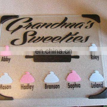Tempered Frost Glass Cutting Board With Silk Screen Printing photo-5