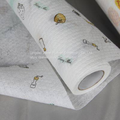 Stocked Multiple Colour High Performance Nonwoven Fabric Cleaning Jumbo Roll Rag photo-2