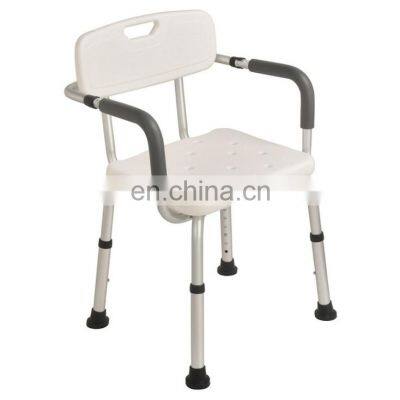 Quick Installation Bath Bench of Aluminum Frame Bathroom Safety Most Popular Aluminum Shower Stool