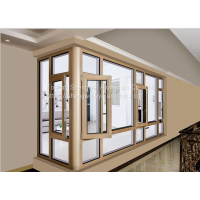 China Factory Aluminum frame double glazed Design casement Window And Door