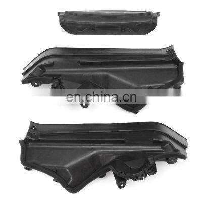3x Car Engine Upper Compartment Partition Panel Set For BMW X5 X6 E70 Black Plastic 51717169419 51717169420 51717169421 photo-2