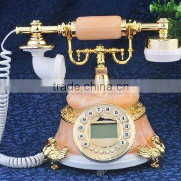 Beautiful marble antique telephone for home decoration