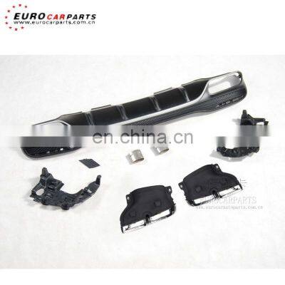 GLE63 Diffuser for GLE Class W166 SUV to GLE63 Style Diffuser With Exhaust Tips