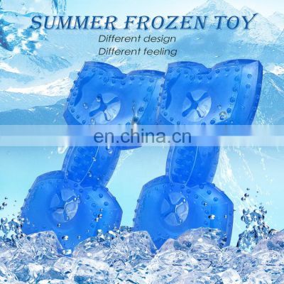 Wholesale pet  supplier Pet Teether Cooling Dog Chew Toy for Dogs Teething Toy for Puppies dog activity toy