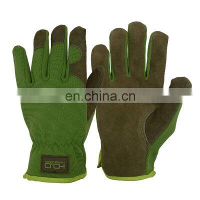 HANDLANDY cowhide leather work gloves ,garden gloves HDD6013