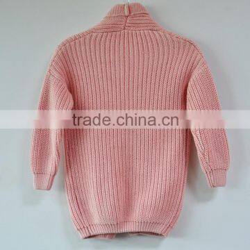 Winter Outer Coat Cotton Sweater 100% Pure Cotton Cardigan Sweater for Girl
