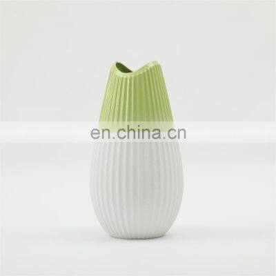 Ceramic Ornaments Color Origami Line Crack Glaze Simple Home Office Decoration Vase photo-5