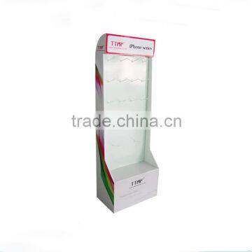 POP Advertising Cardboard Product Display Stands with Hooks