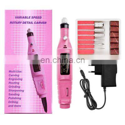 Hot Sell Japan Korea 0-20000RPM Portable 25000RPM Manicure Electric Nail Drill Machine Nail File Machine photo-4