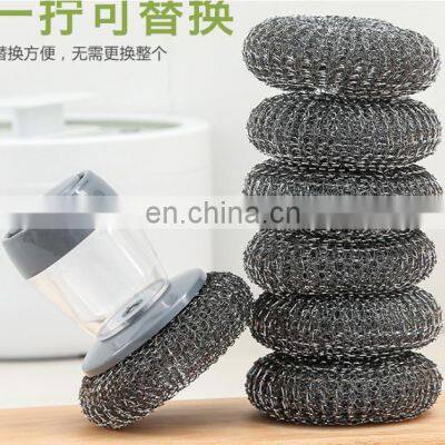Kitchen Cleaning Ball Stainless Steel Wire Scourer Kitchen Scourer Steel Wool photo-2