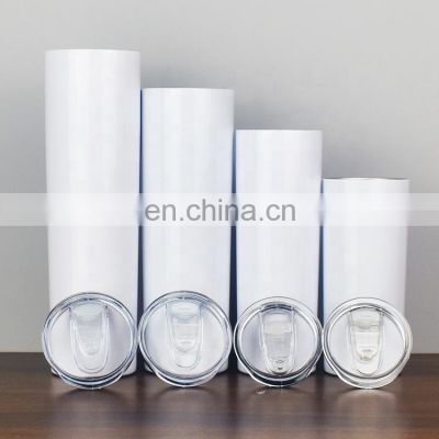 Hot Sell 20 oz Tapered Skinny Sublimation Tumblers with Stainless Steel Straw