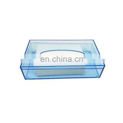 Wholesale Household Supplier Plastic Container Napkin Box Roundness Acrylic Tissue Box