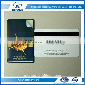 2015 Factory Price Free Design Best Material PVC card Magnetic Stripe Card Making