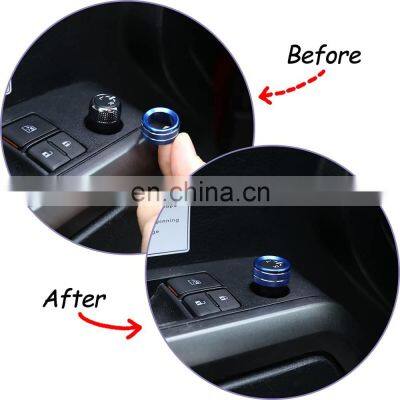 Volume Knob & Rearview Mirror Adjustment Knob For 2016-2019 Toyota Tacoma Aluminium Alloy