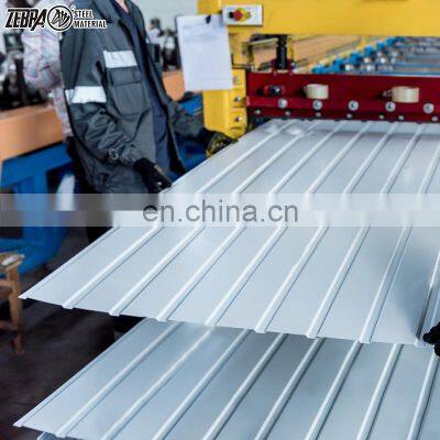 Prime Quality Grey Color Corrugated Steel Sheet Wave Tile PPGI PPGL Galvanized Roofing Sheet photo-4