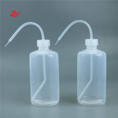 250ml PFA Teflon Extrusion Bottle Curved Mouth Wide Mouth Translucent Mouthwash Bottle